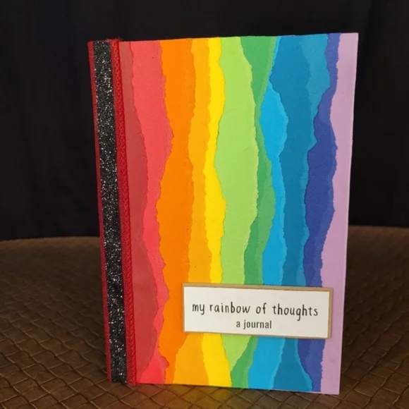 My Rainbow of Thoughts Unlined Journal Sketchbook - Picture 2 of 5
